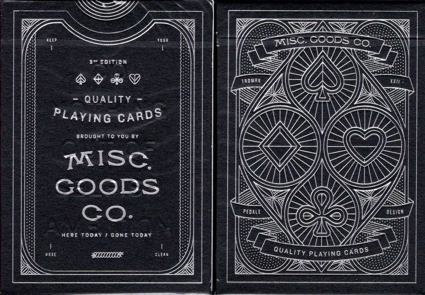 PlayingCardDecks.com-Misc. Goods Co. v3 Playing Cards USPCC: Black