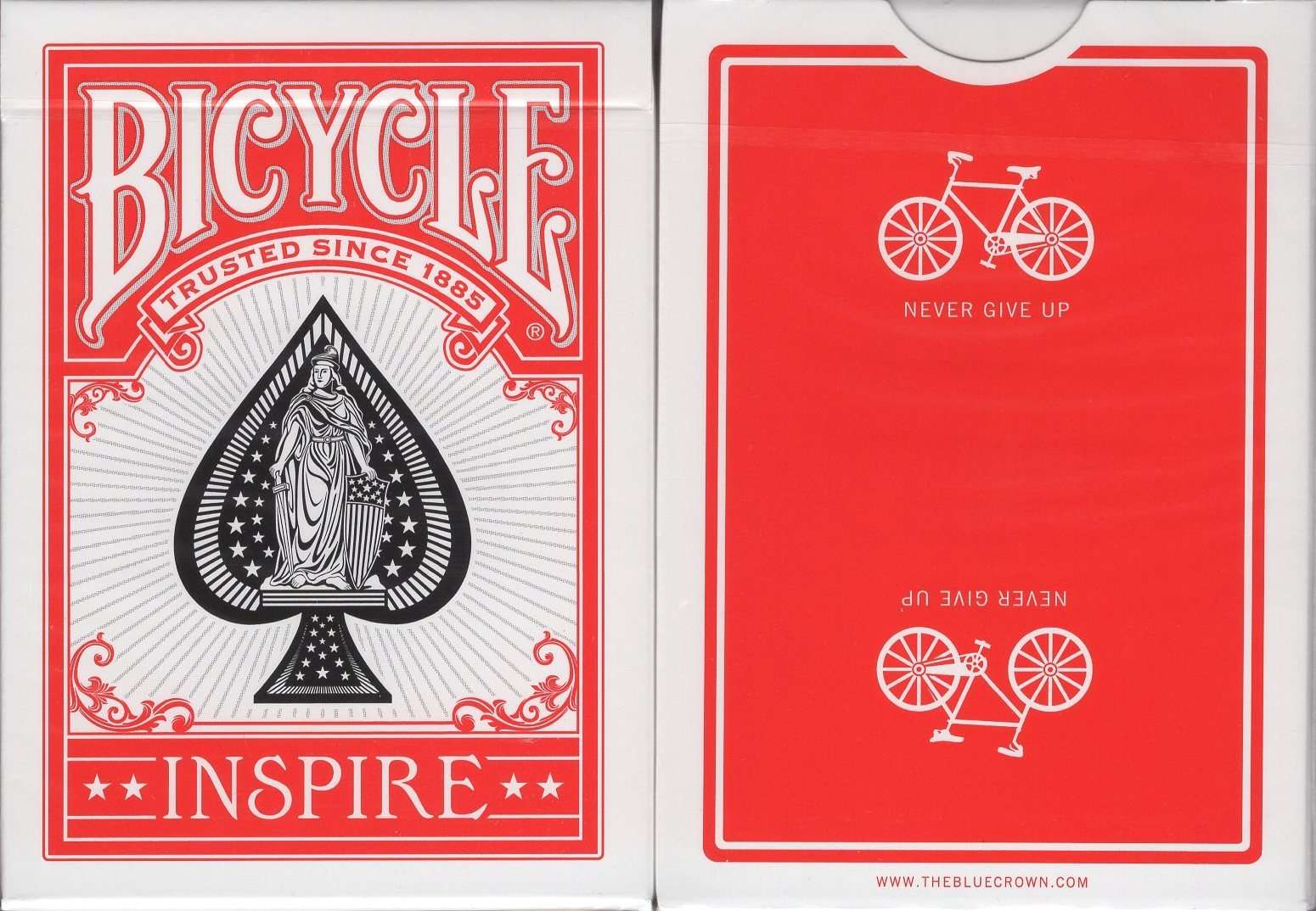 PlayingCardDecks.com-Inspire Red Marked Bicycle Playing Cards