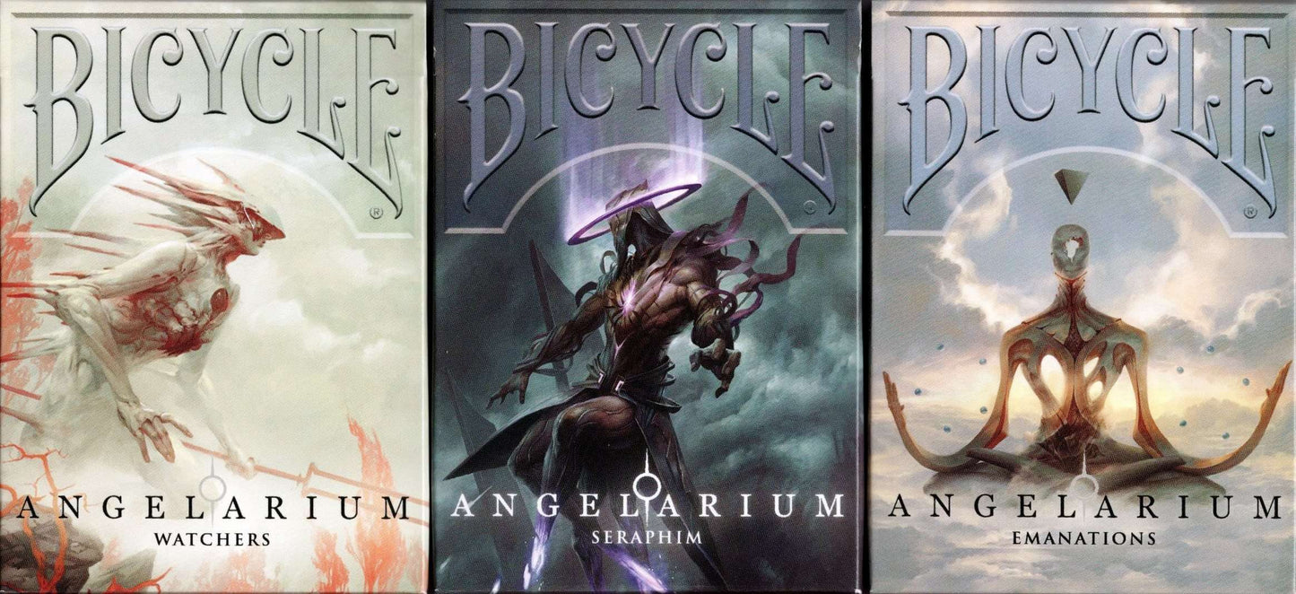 PlayingCardDecks.com-Angelarium Trilogy Bicycle Playing Cards: 3 Deck Set
