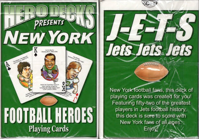 New York AFC Football Heroes Playing Cards