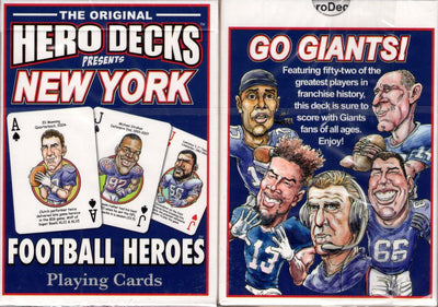 New York NFC Football Heroes Playing Cards