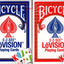 PlayingCardDecks.com-E-Z See Lo Vision Red & Blue 2 Deck Set Bicycle Playing Cards