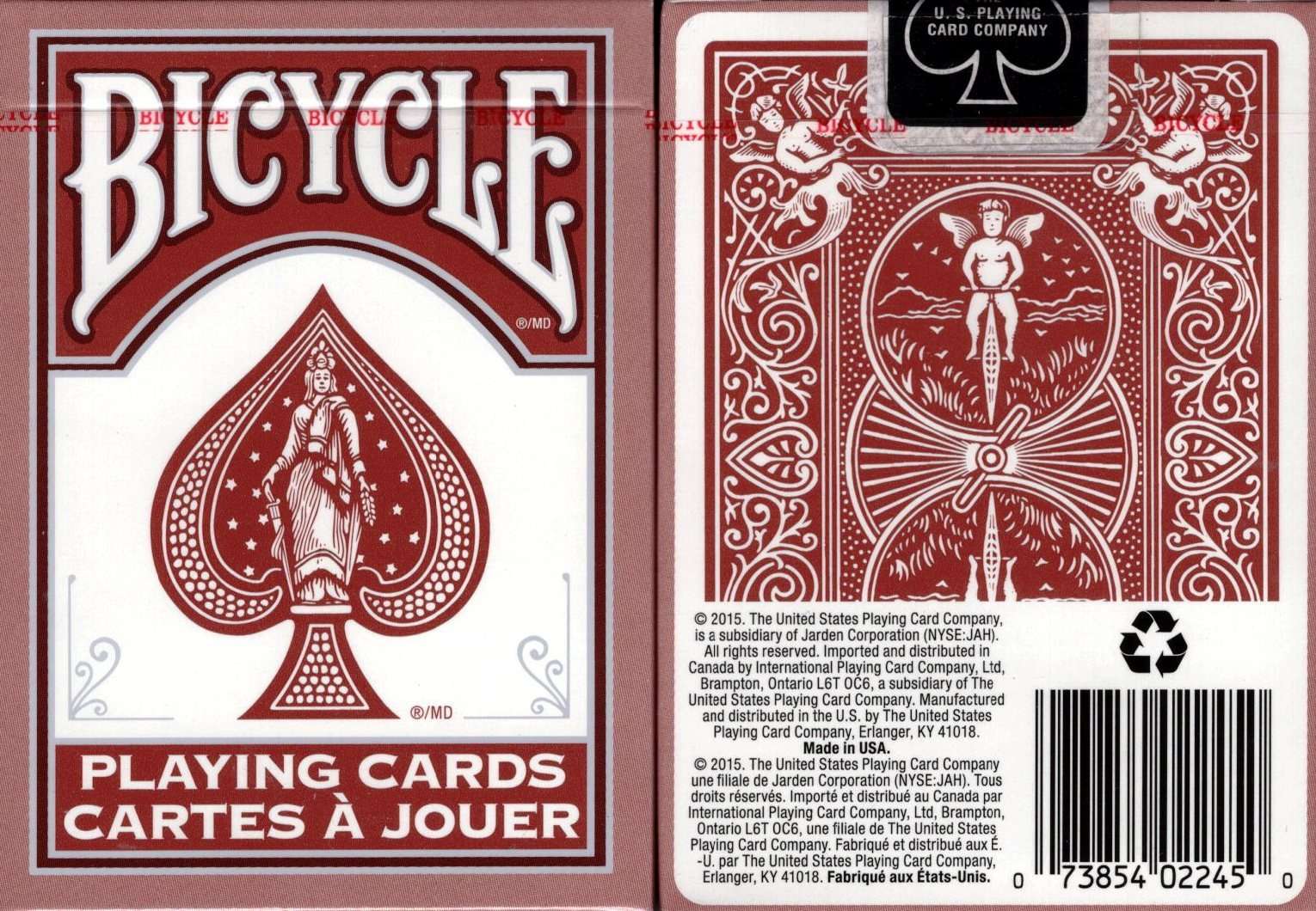 PlayingCardDecks.com-Marsala Bicycle Playing Cards