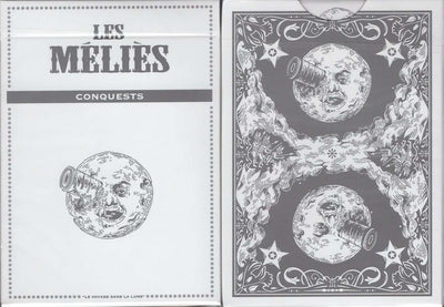PlayingCardDecks.com-Les Melies Conquests White Playing Cards USPCC