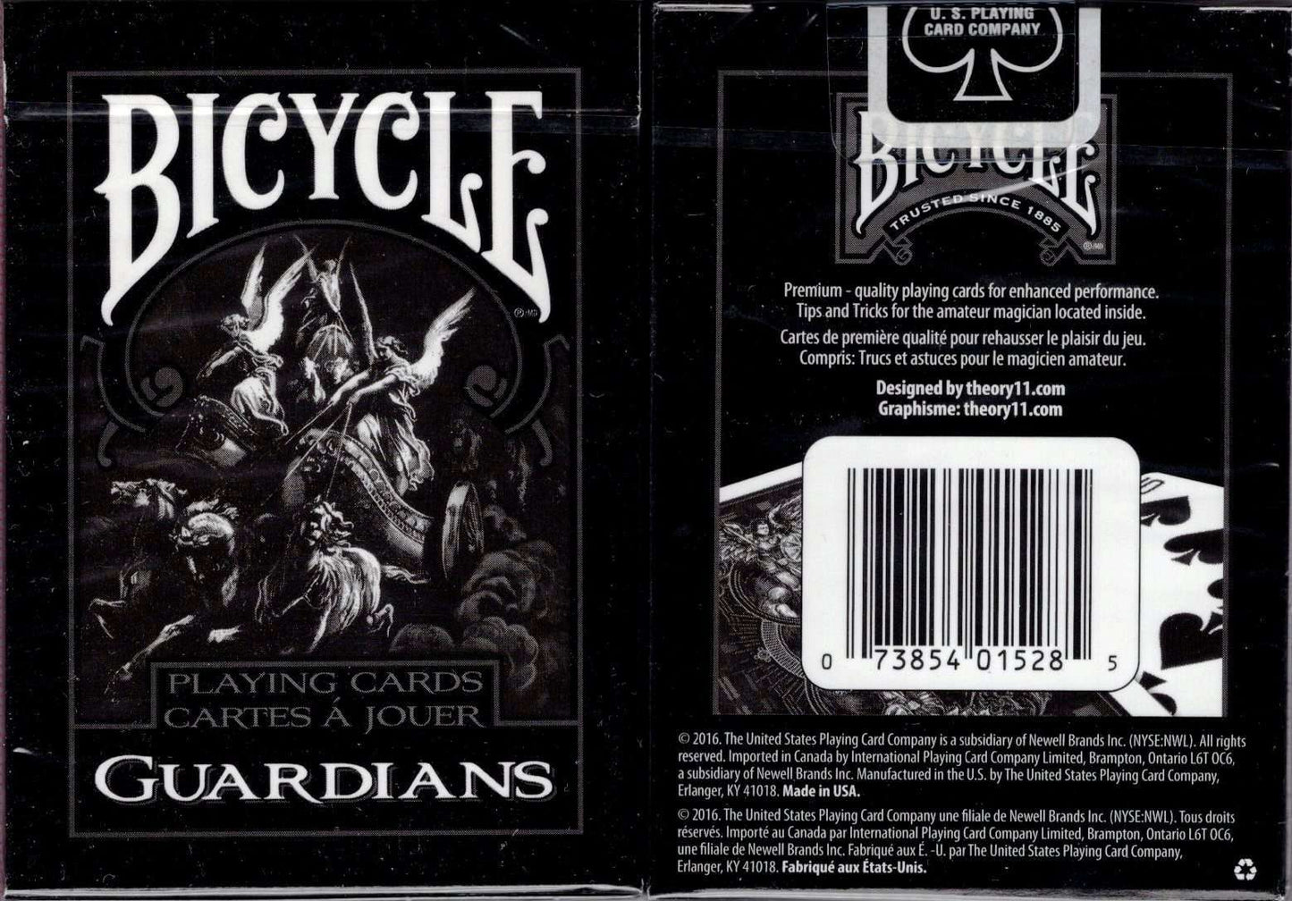 Deck Bicycle Guardians Playing Cards by Theory11 Black Magic