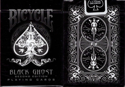 PlayingCardDecks.com-Black Ghost Bicycle Playing Cards