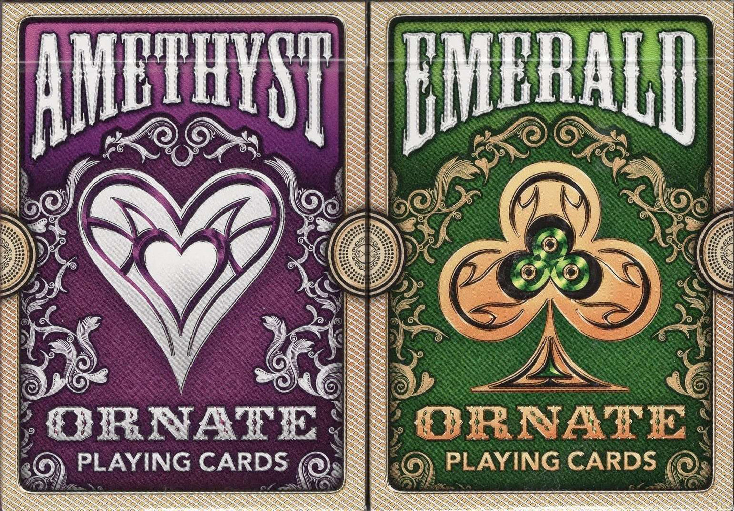 PlayingCardDecks.com-Ornate Original Playing Cards USPCC - Amethyst & Emerald