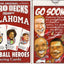 Oklahoma Football Heroes Playing Cards
