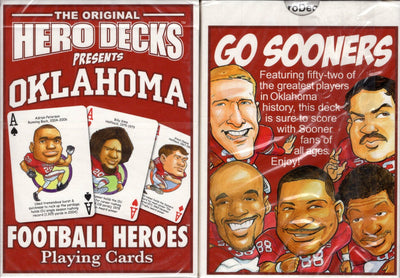 Oklahoma Football Heroes Playing Cards