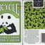 PlayingCardDecks.com-Pandamonium Green Bicycle Playing Cards