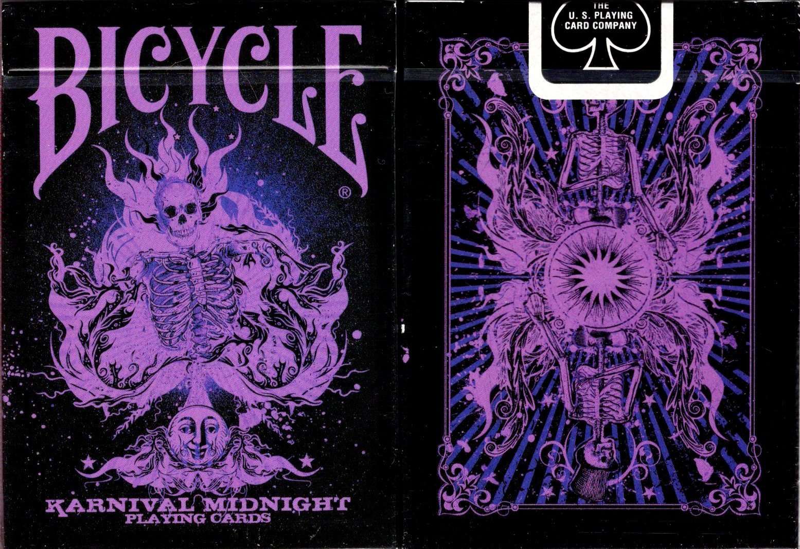 PlayingCardDecks.com-Karnival Midnight Purple Bicycle Playing Cards