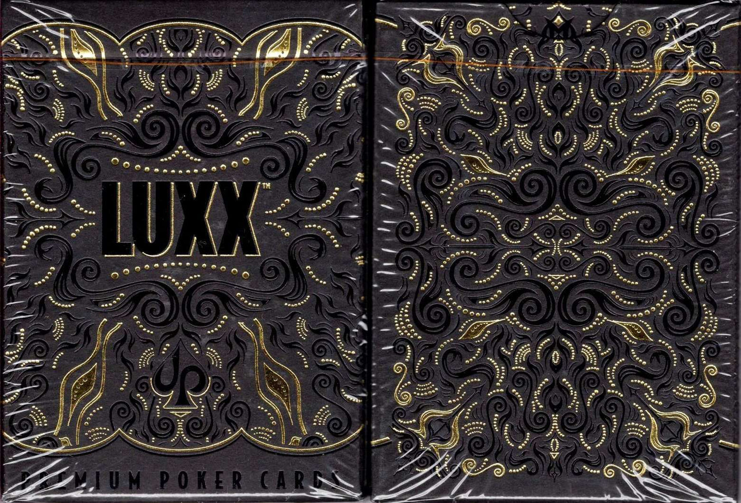 PlayingCardDecks.com-Luxx Shadow Gold v2 Playing Cards LPCC