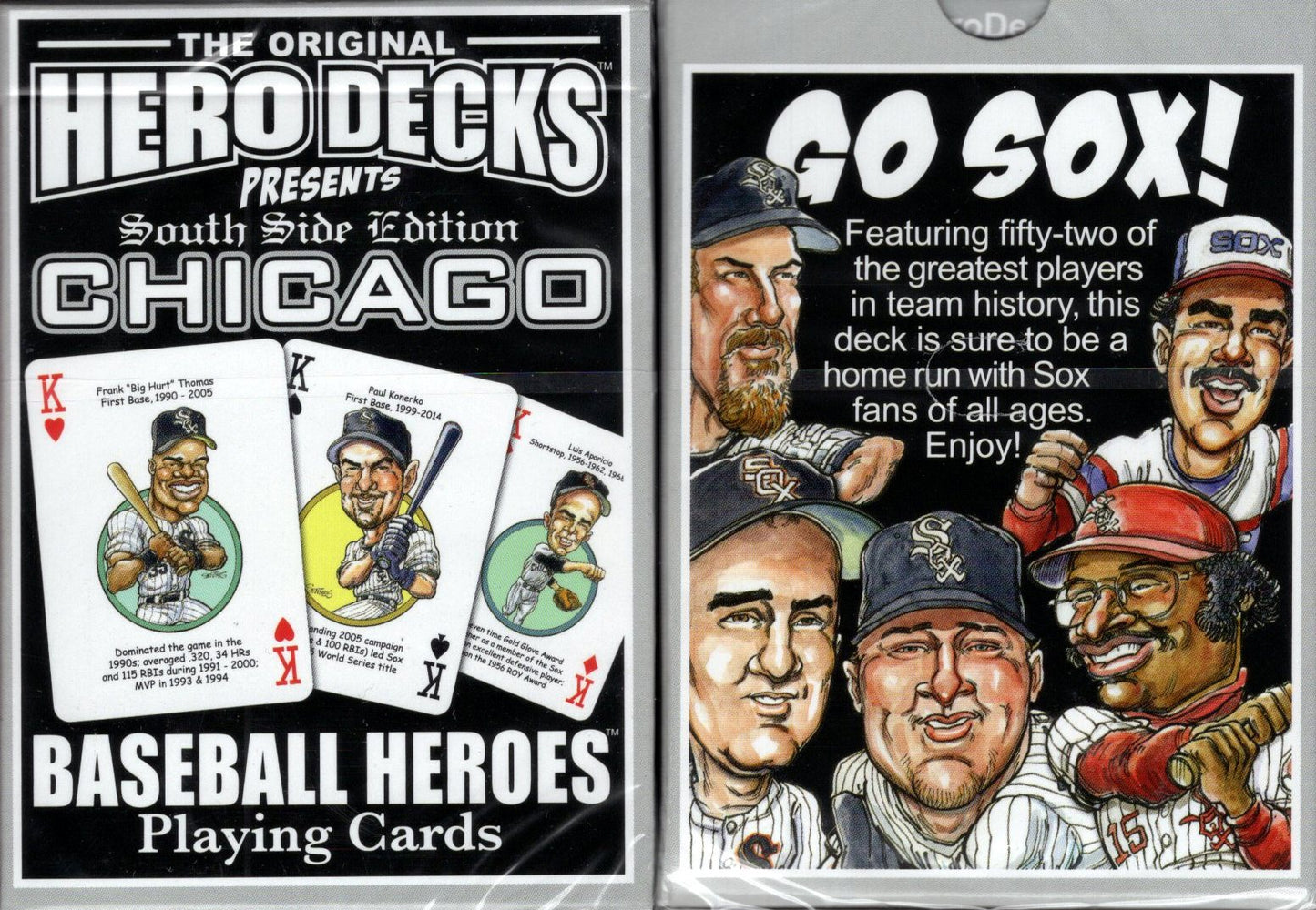 Chicago South Side Baseball Heroes Playing Cards