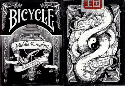 PlayingCardDecks.com-Middle Kingdom Black Bicycle Playing Cards