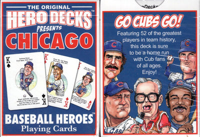Chicago North Side Baseball Heroes Playing Cards