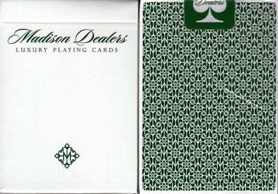 PlayingCardDecks.com-Madison Dealers Green Playing Cards USPCC