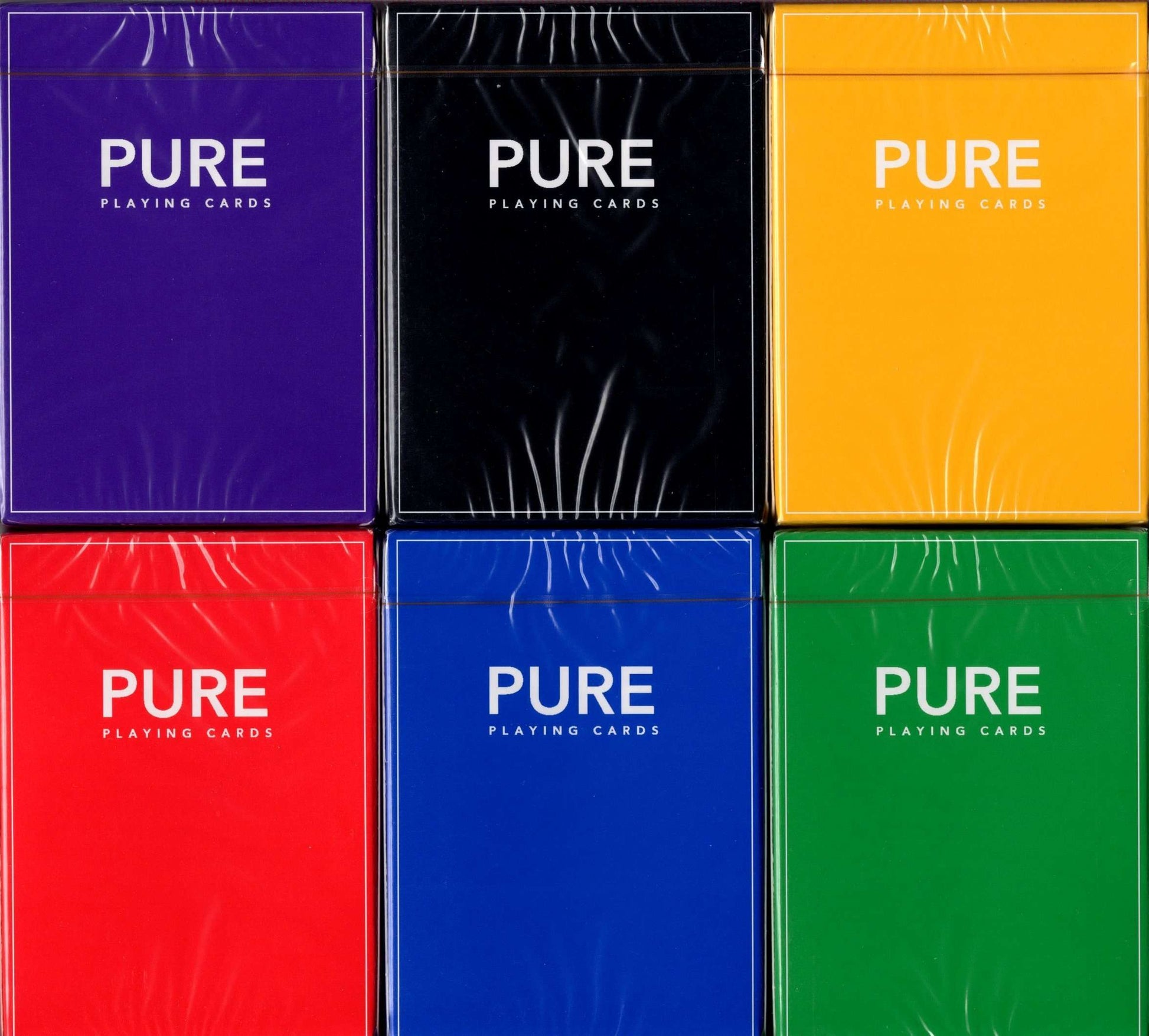Pure Playing Cards TCC - 6 Colors | PlayingCardDecks.coom Pure Playing Cards TCC - 6 Colors | PlayingCardDecks.coom