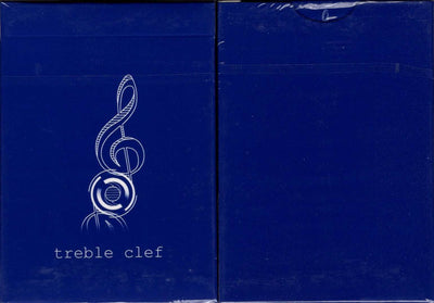 PlayingCardDecks.com-Treble Clef Blue Marked Playing Cards JJPC