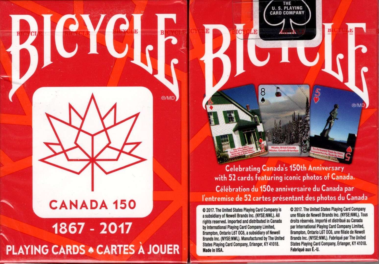 PlayingCardDecks.com-Canada 150 Bicycle Playing Cards