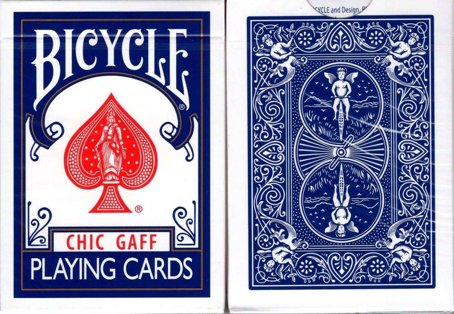 PlayingCardDecks.com-Chic Gaff Bicycle Playing Cards: Blue