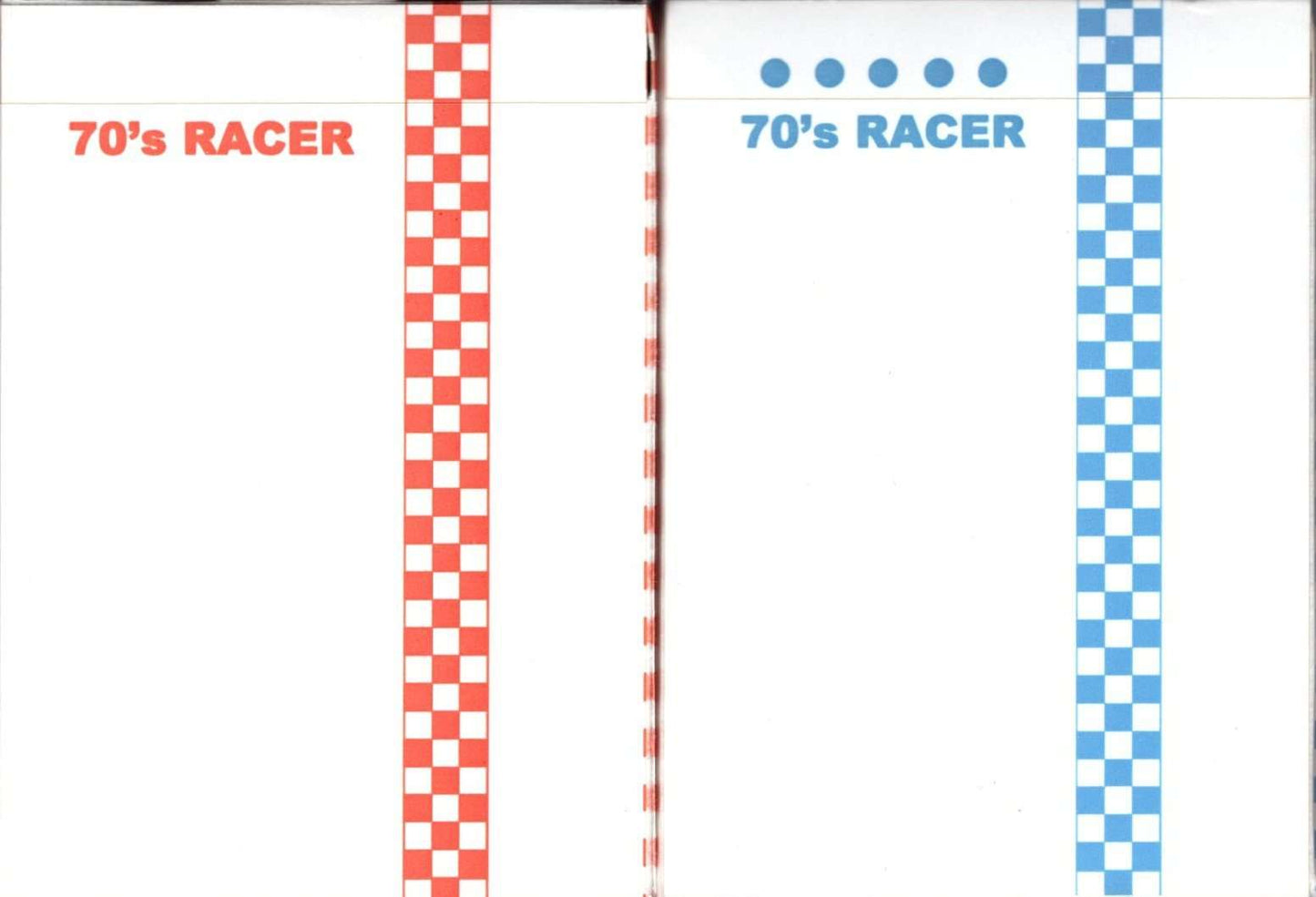 PlayingCardDecks.com-70's Racer Cardistry Playing Cards USPCC - Red & Blue