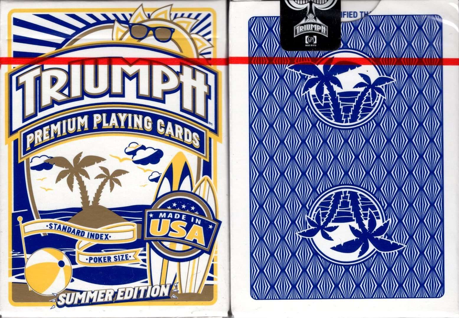 PlayingCardDecks.com-Triumph Premium Playing Cards GPI: Summer Blue
