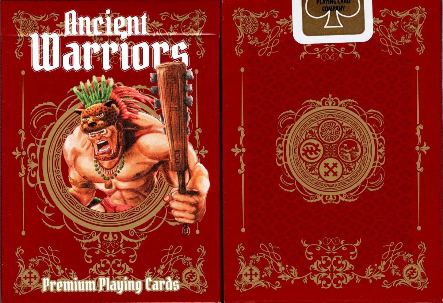 PlayingCardDecks.com-Ancient Warriors Playing Cards USPCC: Red Gold