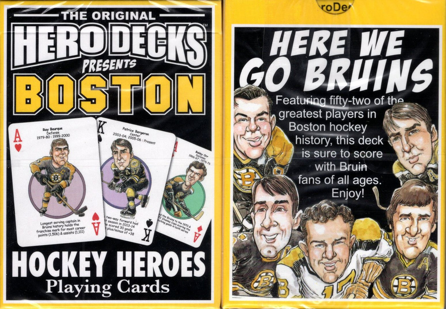 Boston Hockey Heroes Playing Cards