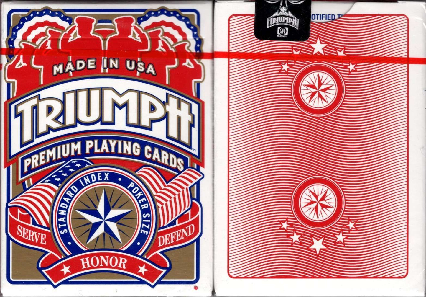 PlayingCardDecks.com-Triumph Premium Playing Cards GPI: Honor Red