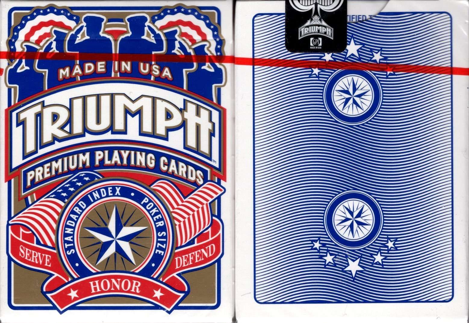 PlayingCardDecks.com-Triumph Premium Playing Cards GPI: Honor Blue