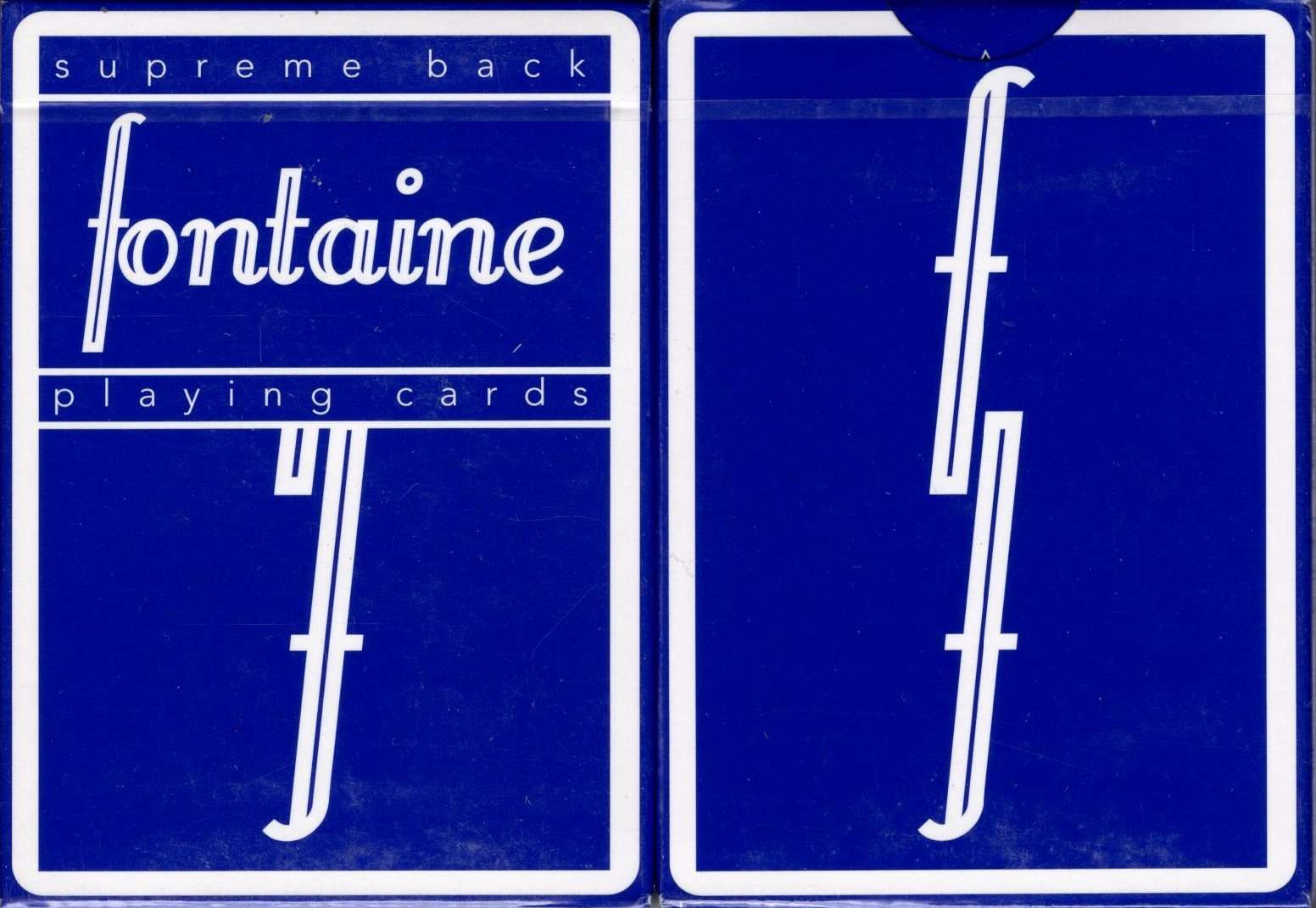 fontaine Supreme Back Blue Playing Cards USPCC