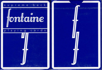 PlayingCardDecks.com-fontaine Supreme Back Blue Playing Cards USPCC