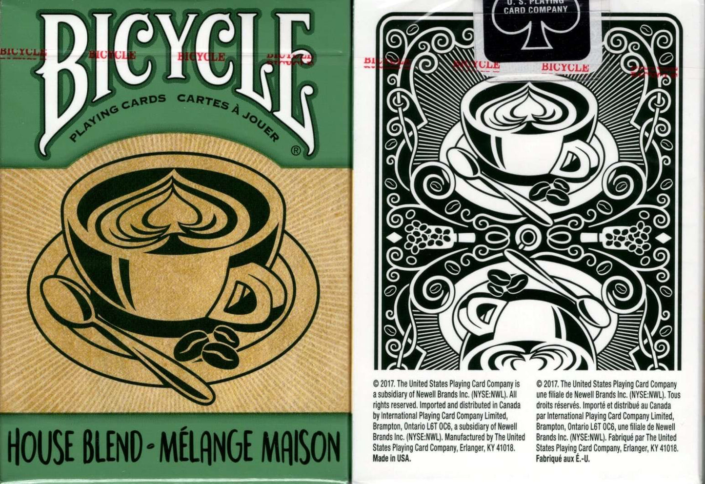 PlayingCardDecks.com-House Blend Green Bicycle Playing Cards