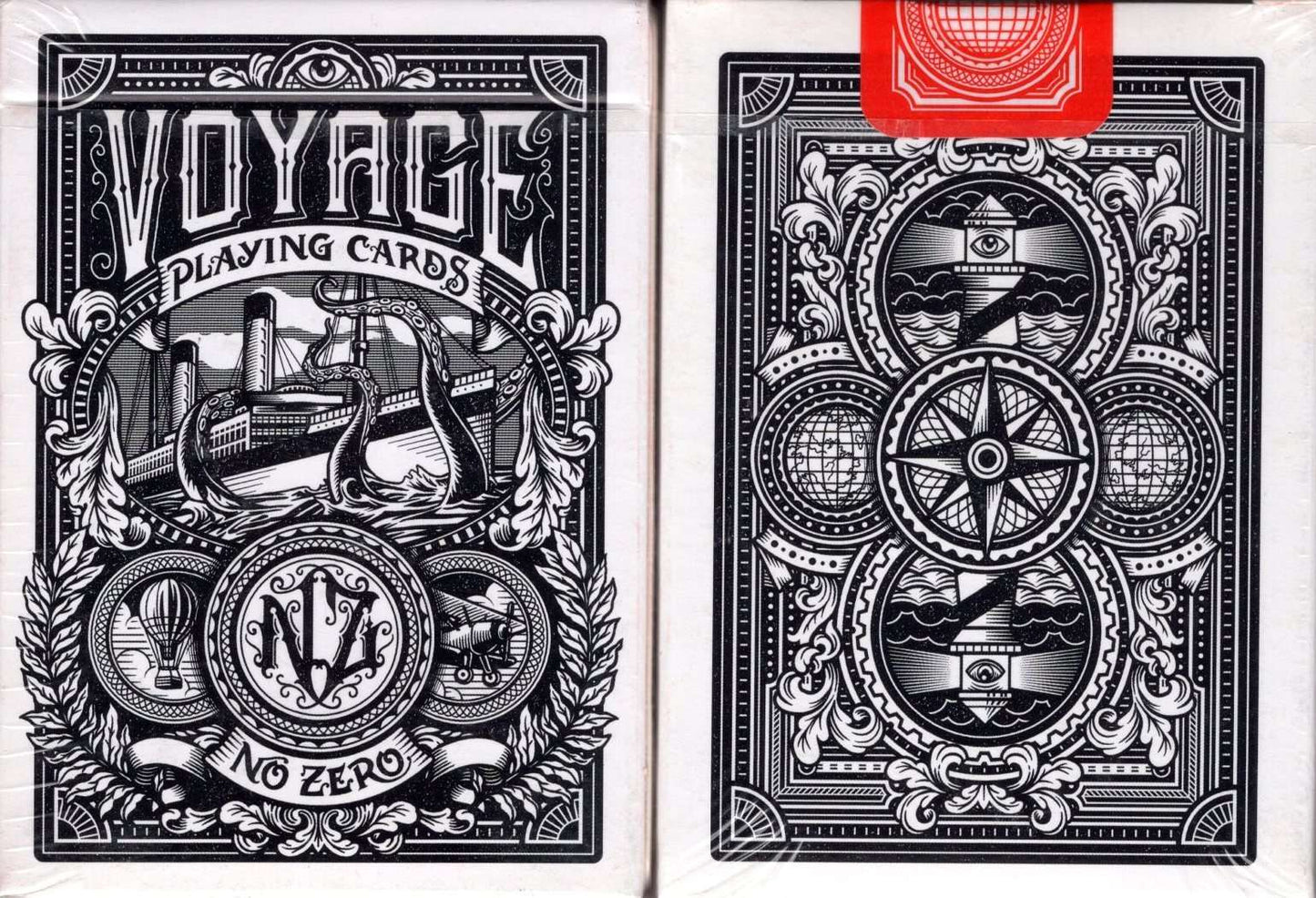 PlayingCardDecks.com-Voyage Playing Cards: Black