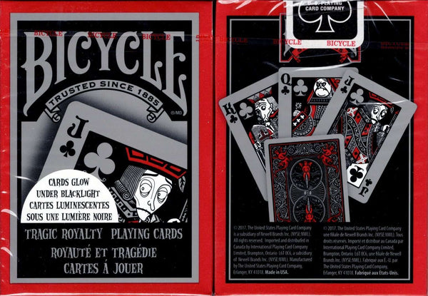  Bicycle Tragic Royalty Playing Cards,Black/Red : Toys