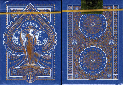 PlayingCardDecks.com-Tycoon Ming Blue Playing Cards USPCC