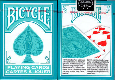 PlayingCardDecks.com-Fashion Teal & White Bicycle Playing Cards