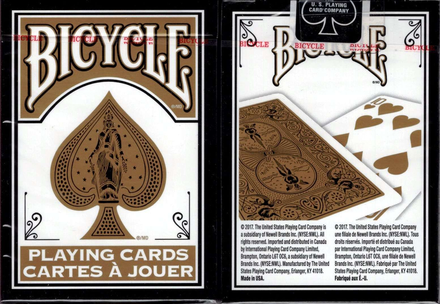 PlayingCardDecks.com-Fashion Gold & Black Bicycle Playing Cards