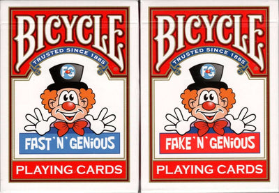 PlayingCardDecks.com-Fake / Fast 'N' Genious 2 Deck Set Bicycle Playing Cards