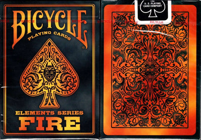 PlayingCardDecks.com-Fire Elements Series Bicycle Playing Cards