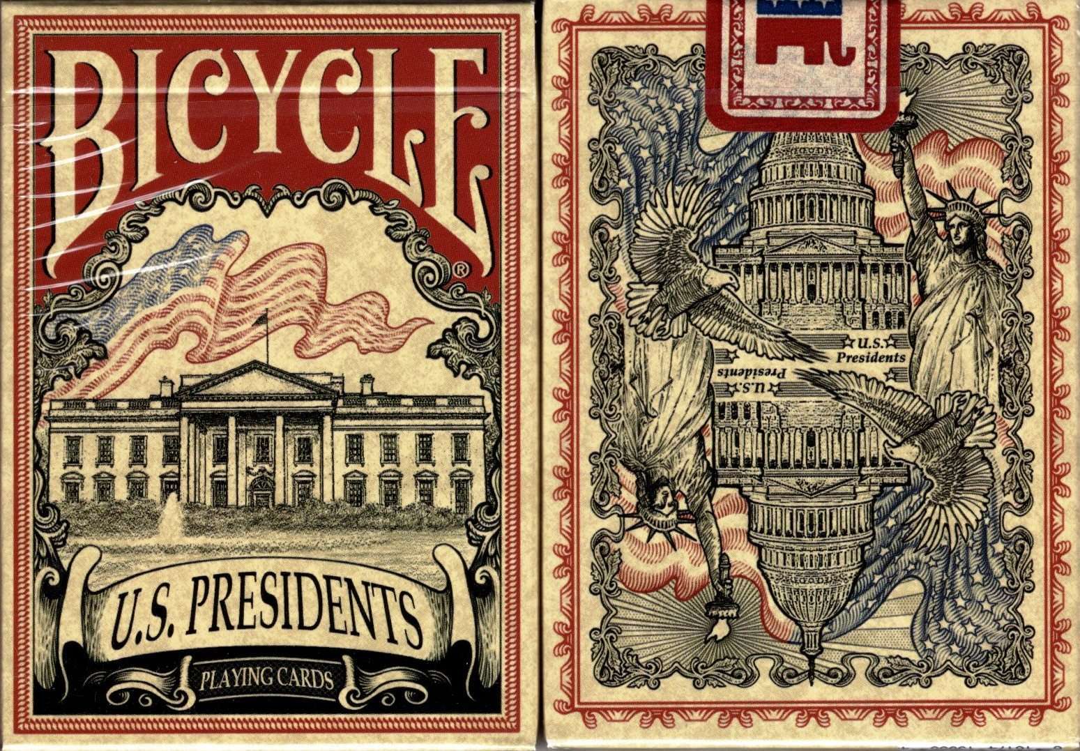 PlayingCardDecks.com-US Presidents v1 Red Bicycle Playing Cards