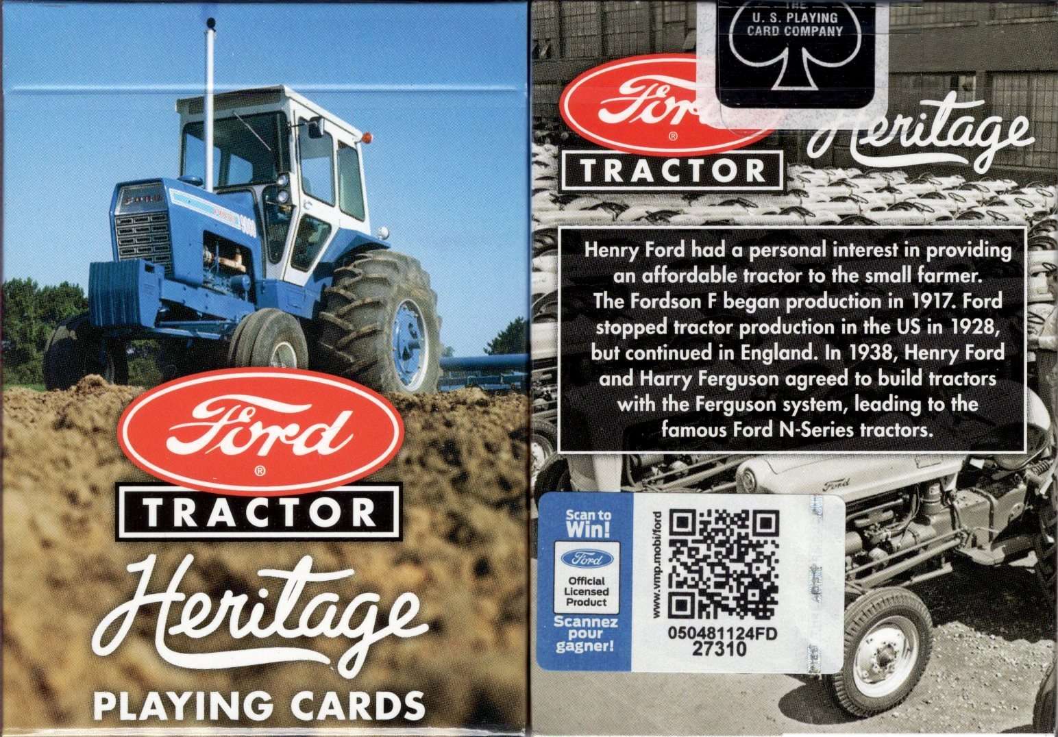 PlayingCardDecks.com-Ford Tractor Playing Cards Deck