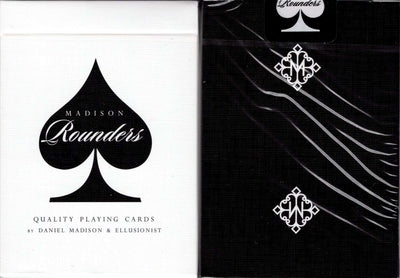 PlayingCardDecks.com-Madison Rounders Black Playing Cards USPCC