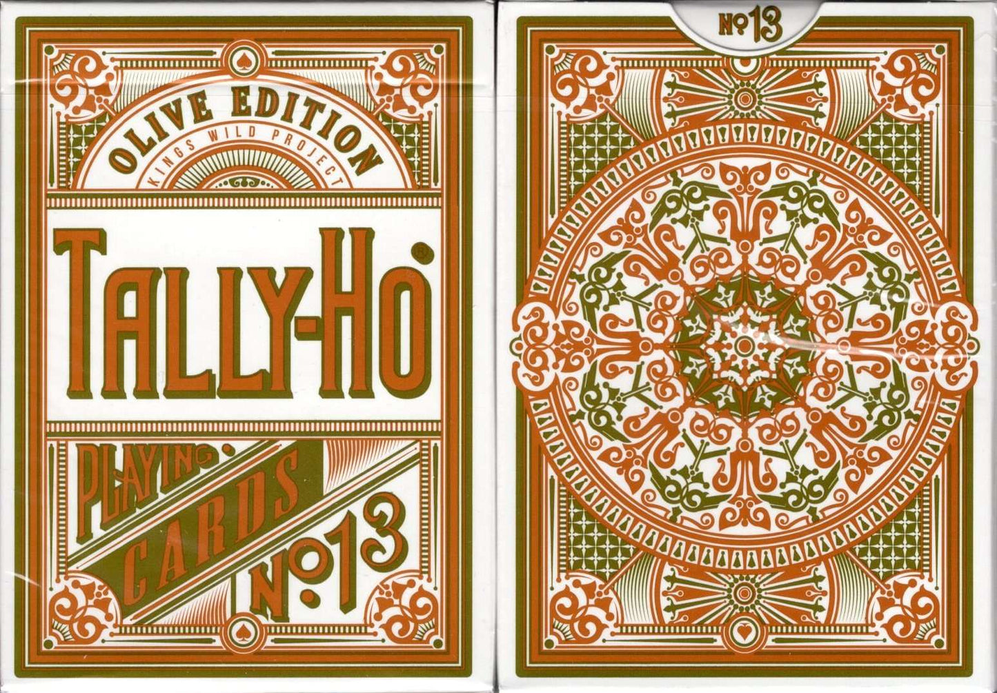 PlayingCardDecks.com-Olive Tally-Ho Playing Cards