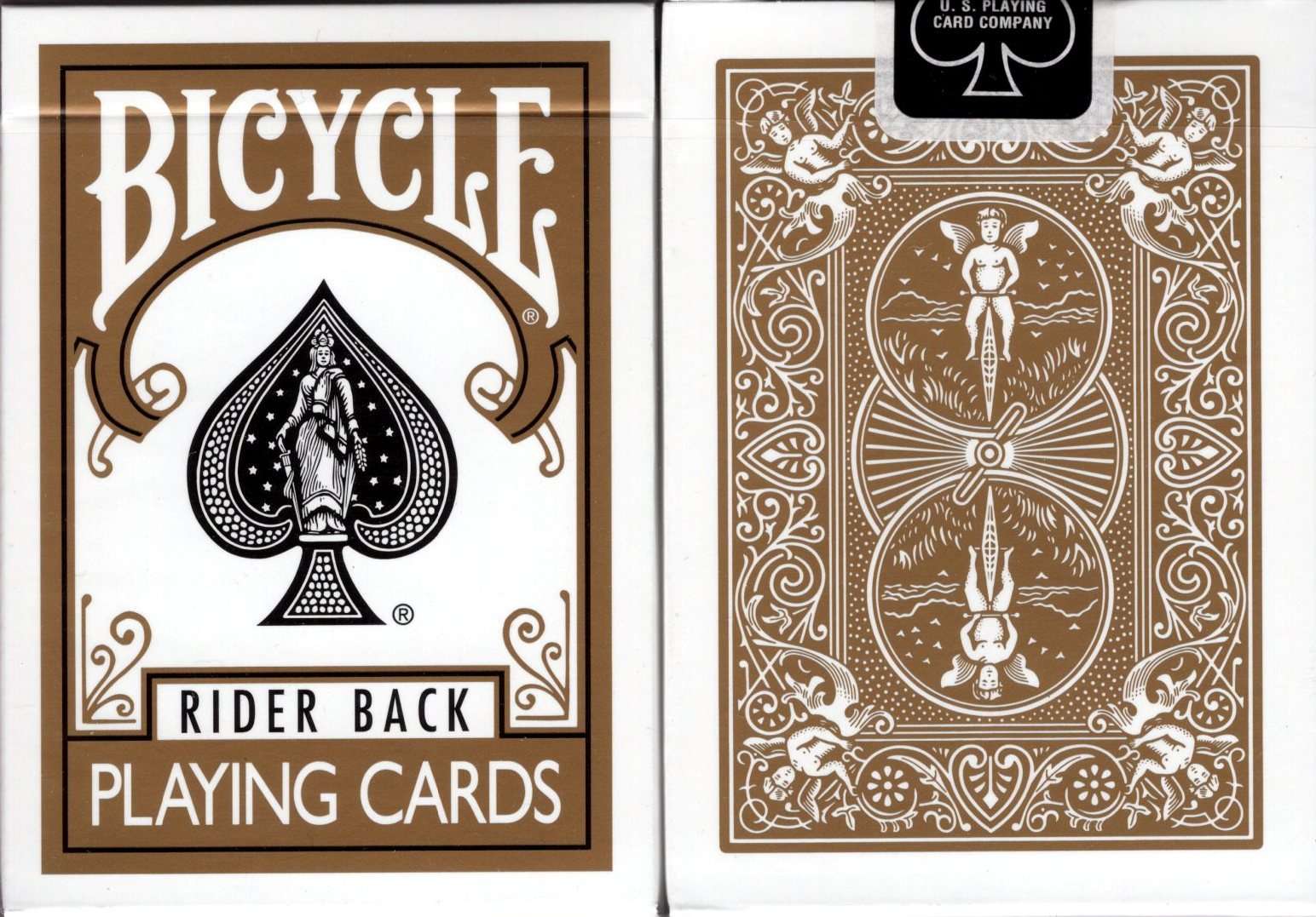 PlayingCardDecks.com-Gold Rider Back Bicycle Playing Cards