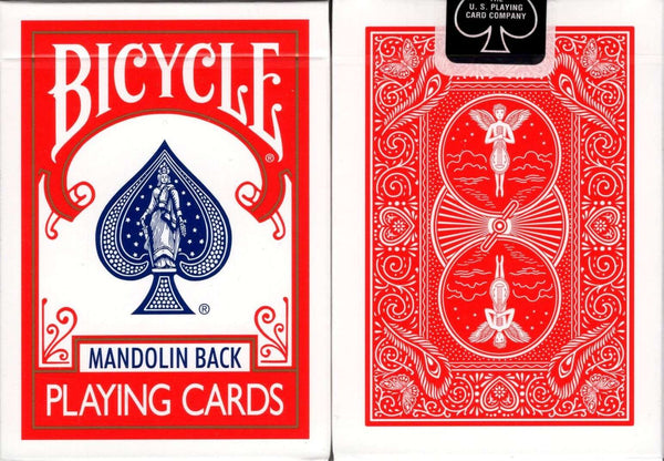Mandolin 809 Back Red Bicycle Playing Cards