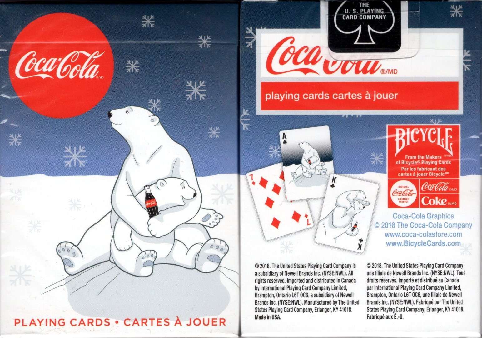 PlayingCardDecks.com-Coca-Cola Coke Holiday Polar Bear Playing Cards USPCC: Share