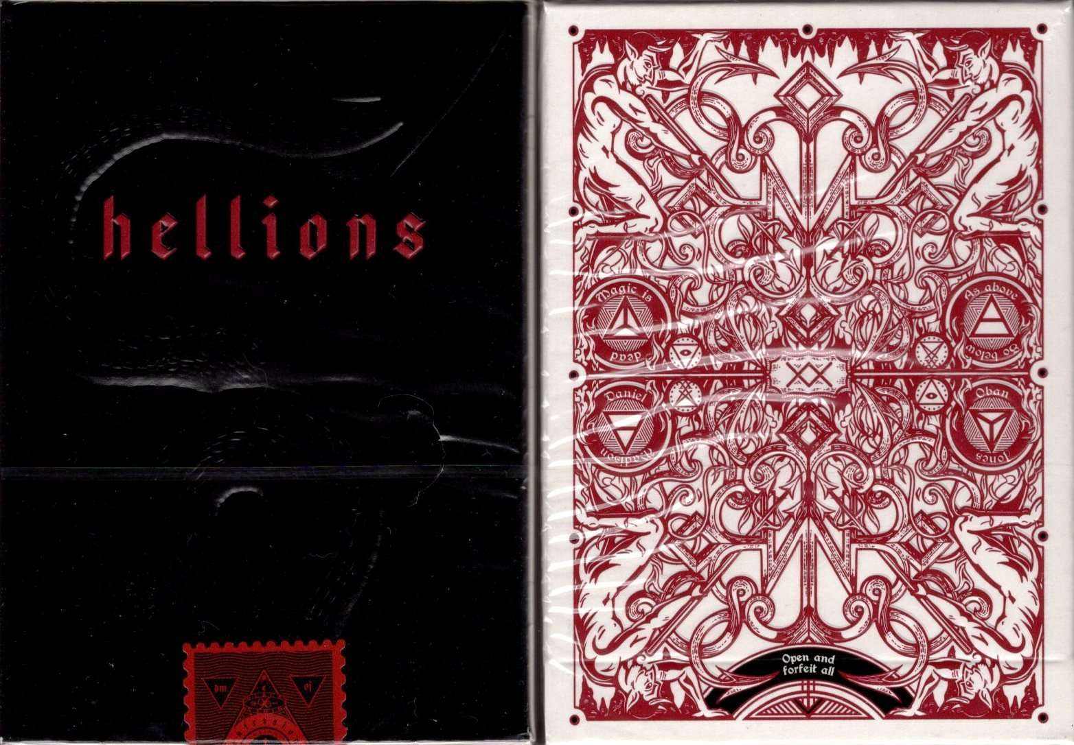 PlayingCardDecks.com-Hellions Red Playing Cards Cartamundi