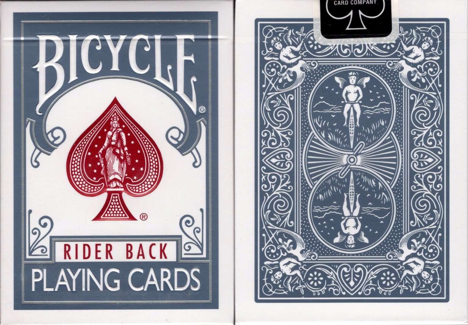 PlayingCardDecks.com-Titanium Steel Blue v2 Bicycle Playing Cards