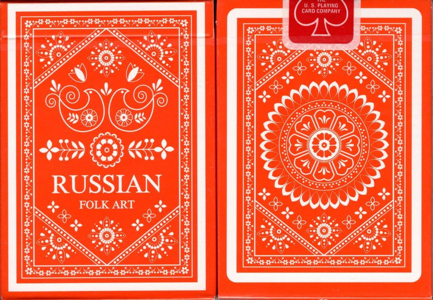 PlayingCardDecks.com-Russian Folk Art Red Playing Cards USPCC